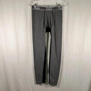 LSU Tigers Leggings Womens Medium Grey Pull On Elastic Waist Alpha X-8 High Rise